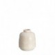 Jarrón cerámica "tappi" crema 16 x 20 cm