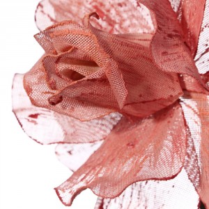 Flor color rosa de lino de 78 cm imagen 2